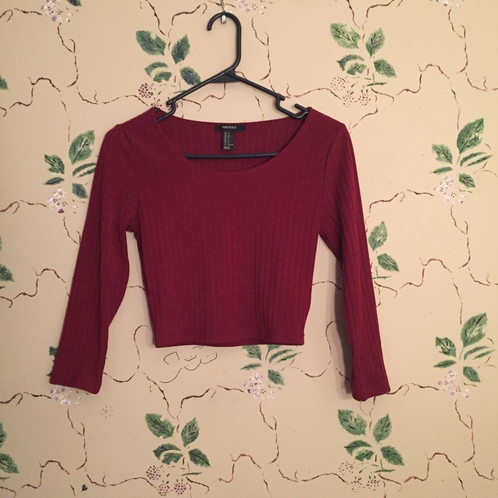 ❌DONATED❌Forever 21 Red Crop Top
